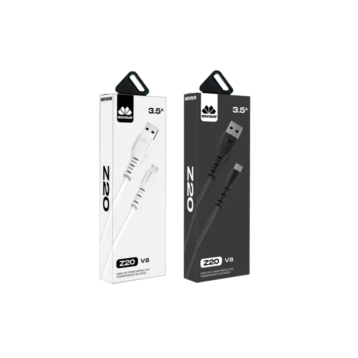 Cable Celular Movisun Z20 V8 (Micro-USB) para Carga y Transferencia de Datos