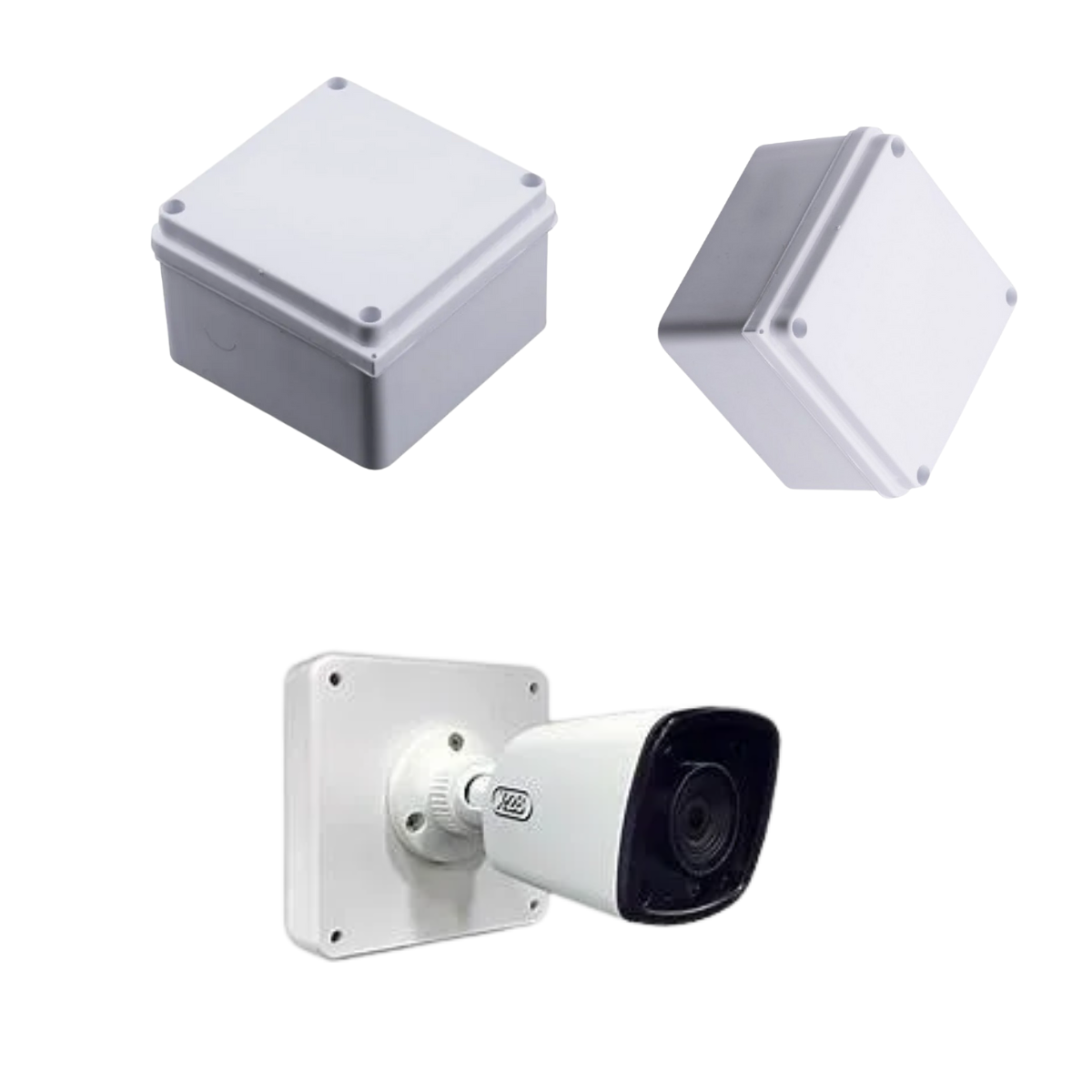 Caja de Paso 10x10 cm para Cableado de Red o CCTV – Uso Interior