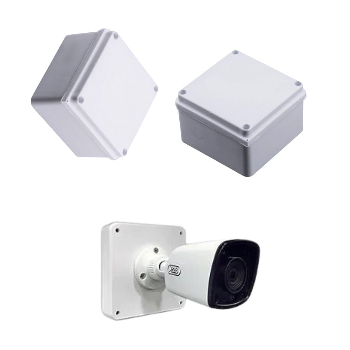 Caja de Paso 10x10 cm – Uso Exterior con Protección para Cableado