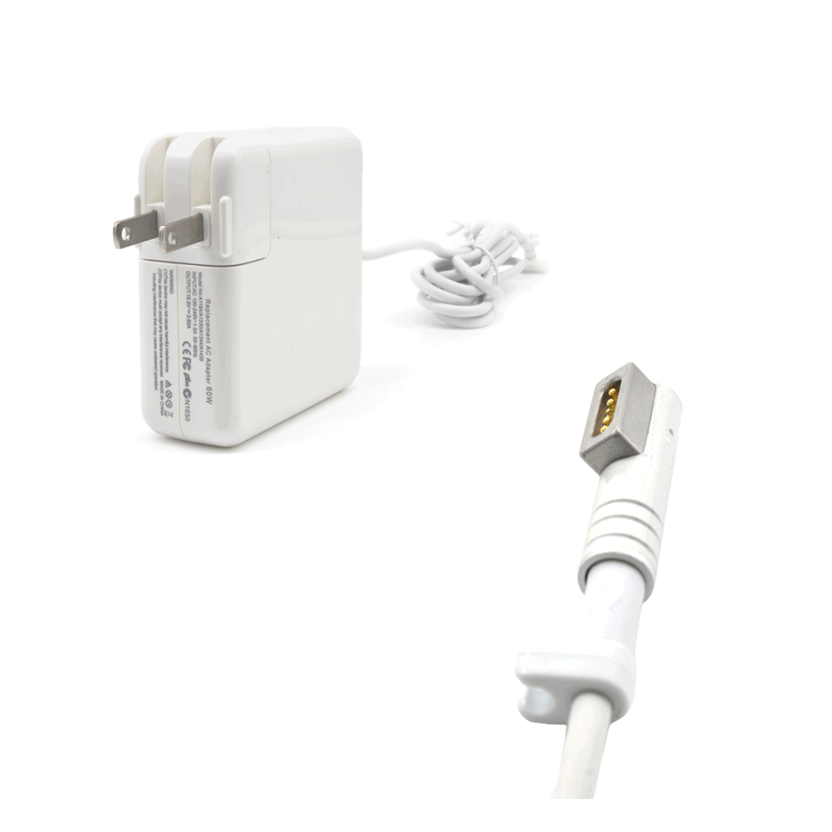 Cargador genérico Jaltech para Apple 85 W (18,5 V – 4,6 A, conector MagSafe 1 L