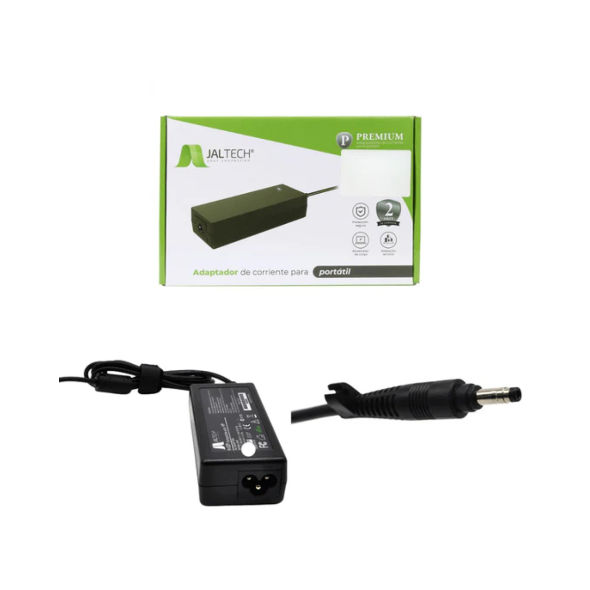 Cargador genérico Premium Jaltech HP 40 W (19,5 V – 2,0 A, punta recta 4,0 × 1,7 mm