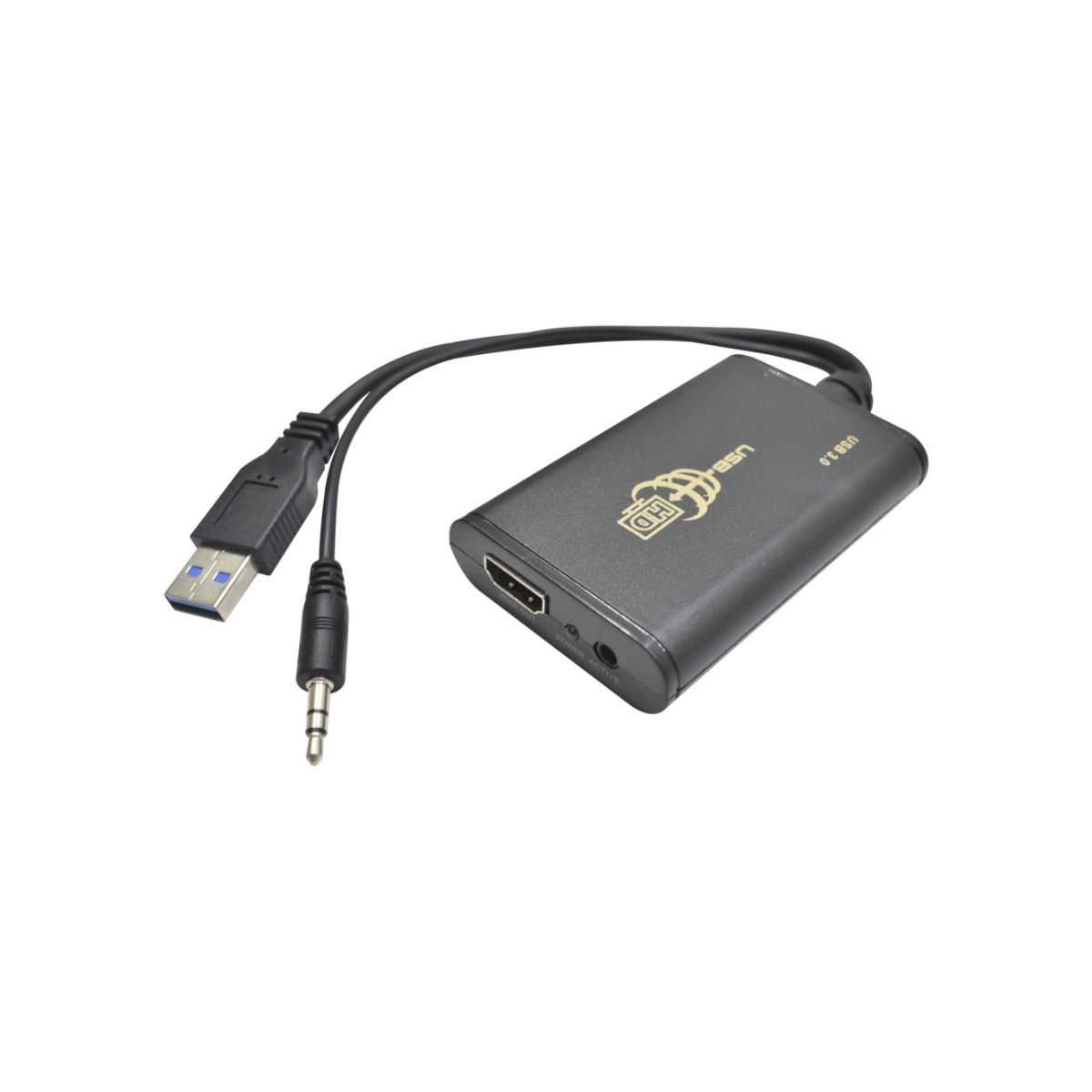 Convertidor USB 3.0 a HDMI y Auxiliar Adaptador de Video y Audio de Alta Velocidad