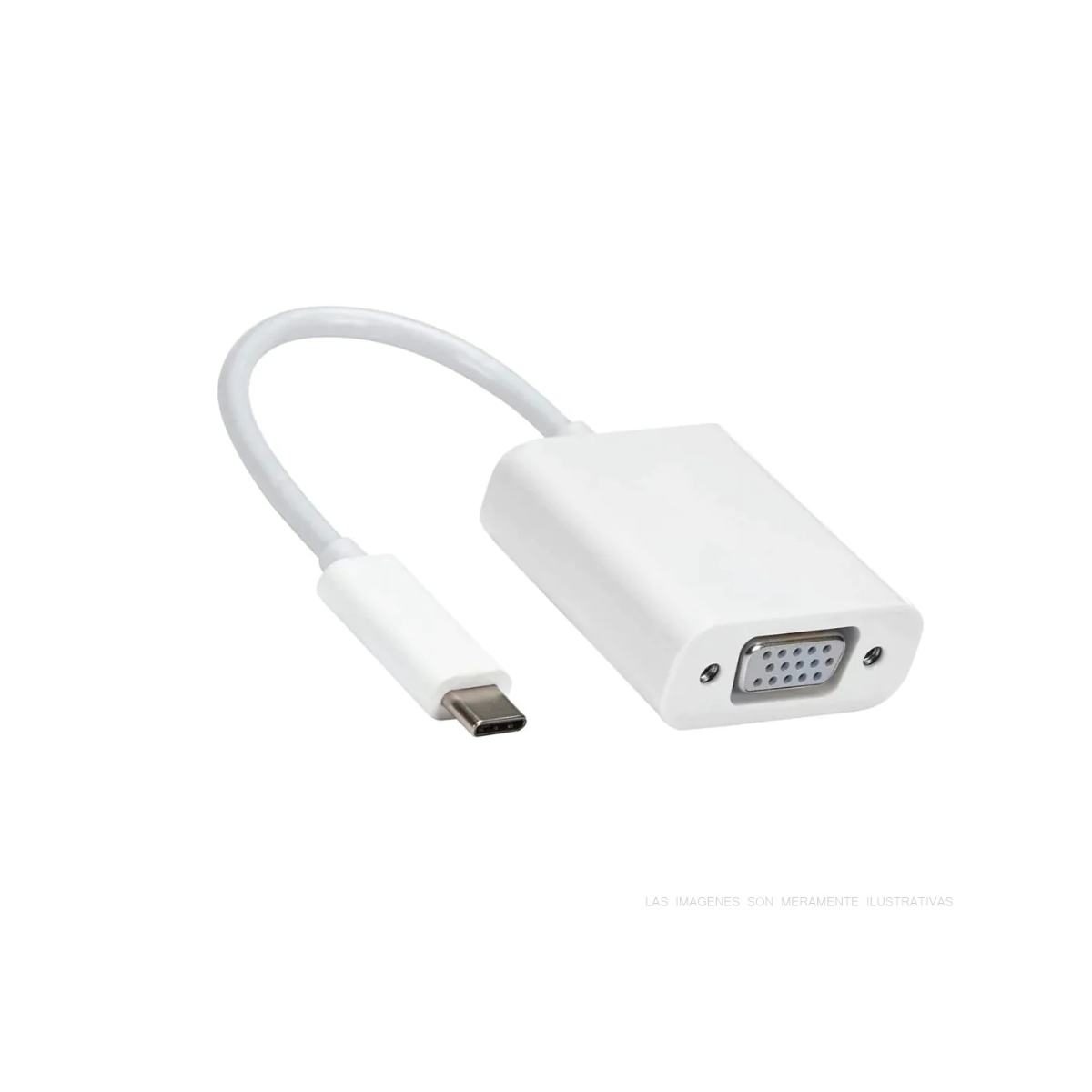 Convertidor USB Tipo C a VGA para Computadoras – Adaptador de Alta Calidad y Video