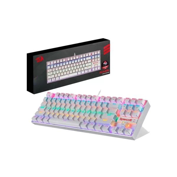 'Teclado Redragon Usb Kumara Red K552-kr -mecanico - Blanco