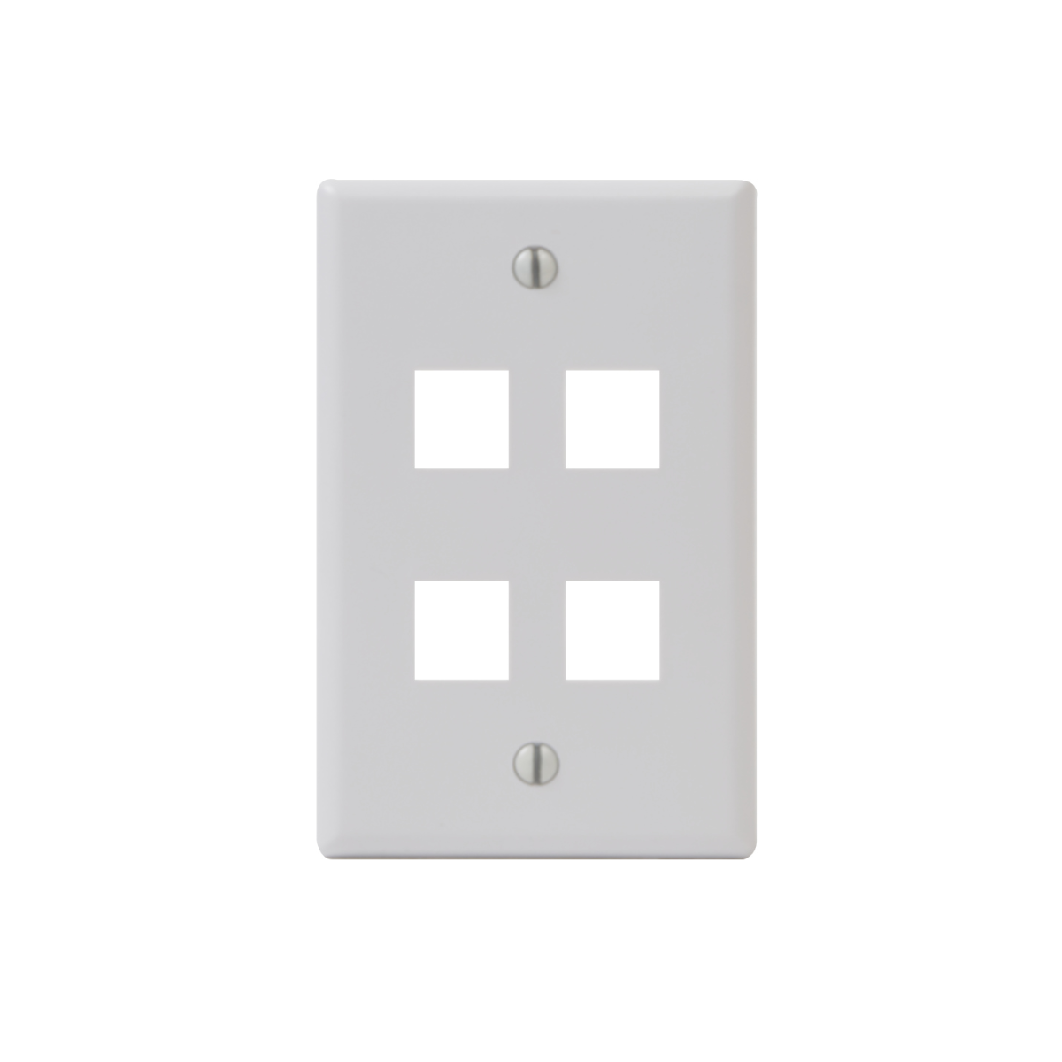 Faceplate de 4 Puertos para Conectores Keystone