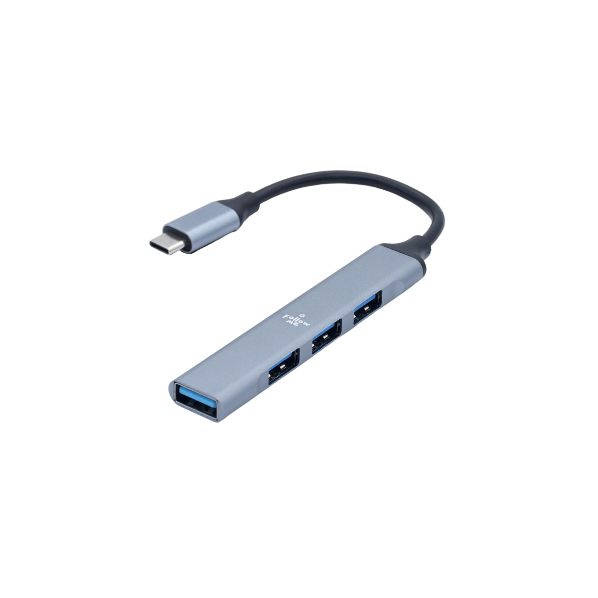 Hub Tipo C con 4 Puertos USB 3.0 – Alta Velocidad y Diseño Compacto
