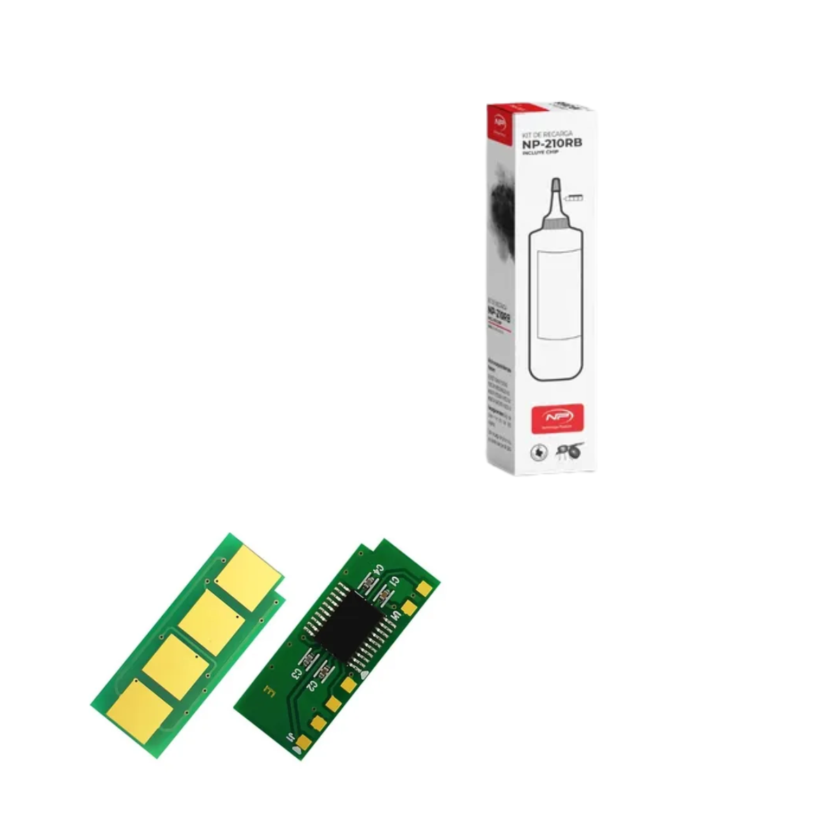 Kit de Recarga para Tóner Pantum PB-210RB Compatible con P2500w, M6550NW