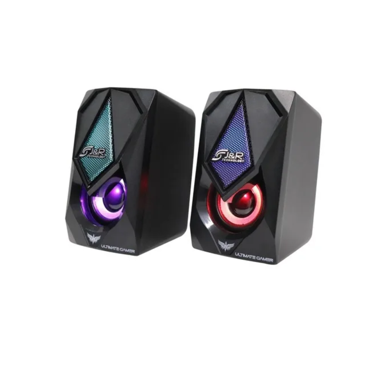 Parlantes USB Gamer JYR J5200 con Luces LED y 6W de Potencia