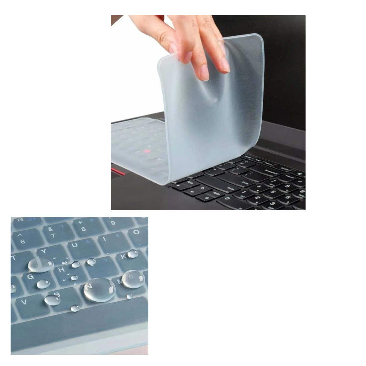Protector de Teclado de Látex 14" Antiderrame y Antipolvo Modelo 10233
