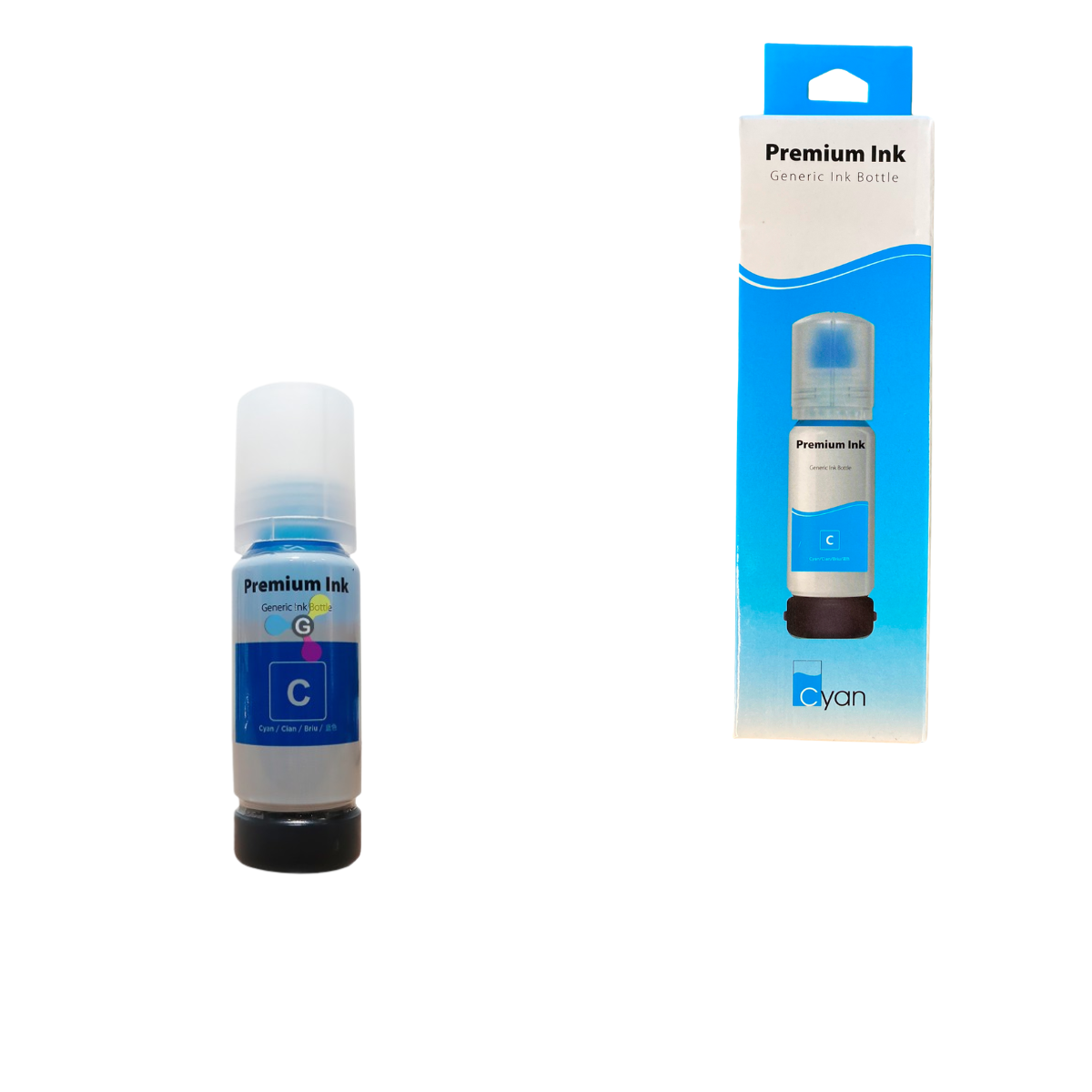Tinta Genérica de Refill Cyan 504/544 Compatible con Impresoras Epson