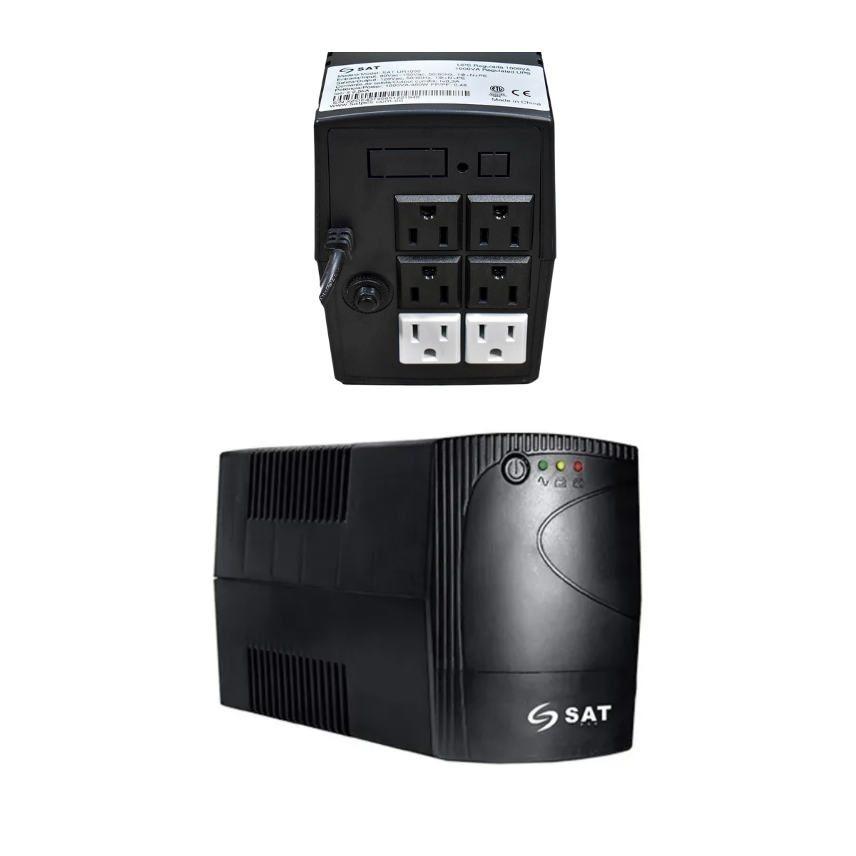 UPS SAT 1000VA Interactiva con Regulador Automático de Voltaje